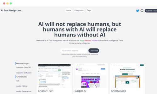 13個優秀的AI人工智能工具軟件導航網站推薦